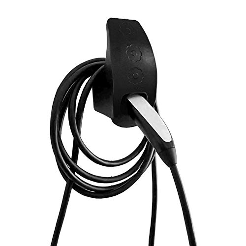 Charging Cable Organizer, for Tesla Motors Wall Mount Connector Cable Organizer Bracket Charger Holder Adapter for Model S Model X Model 3 Model Y (Black)