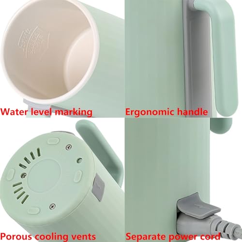 Tetera eléctrica inteligente 450ml capacidad color verde miniatura 7