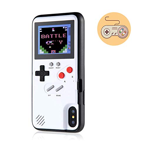 QKArrow Gameboy Case for S10, Retro S10 Case with 36 Small Games, Color