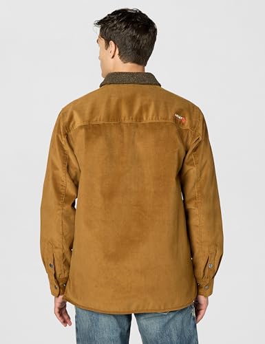 Image of ARIAT Men's FR DuraStretch Sherpa-lined Corduroy Shirt Jacket