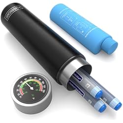 DISONCARE Odyssey 60H Insulin Cooler | Holds 3 Pens, Travel Case with Temperature Dial Cover, TSA-Approved Battery-Free Design, QR Medical Tag (Jet Black)
