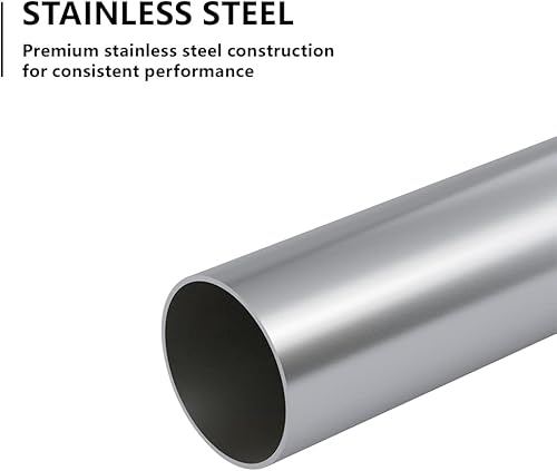 Miniatura 4 de A-KARCK Tubo de escape recto de 2 pulgadas de diámetro exterior, tubo de escape de mandril de acero inoxidable de 48 pulgadas de largo, personaliza