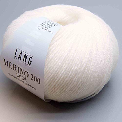 Lang Yarns Merino 200 Bébé 0301 blanco