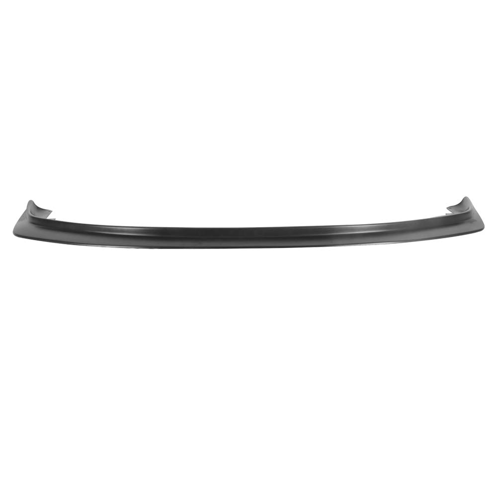 Fit 1992-1995 Honda Civic Front Bumper Lip Black PU | IKON MOTORSPORTS Front Lip Finisher Under Chin Spoiler Add On 1993 1994 product thumbnail 4