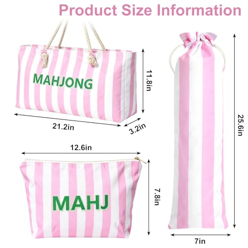 Set de Bolsas para Mahjong con Asa y Cierre miniatura 2