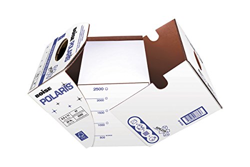 Boise Polaris Premium Multipurpose Copy Paper | 8.5" X 11" Letter | Splox (Easy Carry Box) | 97 Bright White, 20 Lb. | Reamless (2,500 Sheets) #TOP1
