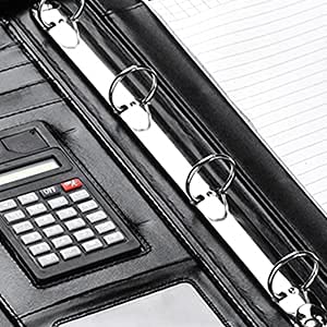 Arpan Personalised Text A4 Zipped Conference Folder Executive Portfolio Professional Business Document Case Bag Organiser Faux Leather (CL-210-CD)