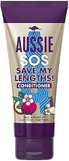 Aussie Conditioner SOS Save My Lengths Instant Detangling Vegan Frizz Ease Hair Conditioner For Damaged Hair, Knotty, Frizzy Hair With A Blend Of Australian Superfoods, 200ml