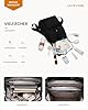 LOVEVOOK Rucksack Damen, Leichter Schulrucksack Teenager mit Laptopfach, 15.6 Zoll School Backpack Women Casual Daypacks Tagesrucksäcke Schultasche für Uni Schule Reise Arbeit, Schwarz #2