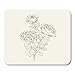 Produktbild Whecom Mauspad Gaming Gray Bloom Black Artistic Floral Garland of Hydrangea White Beauty Purple Blossom Gaming Mauspad for Notebooks,Desktop Computers Mouse Mats, Office Supplies