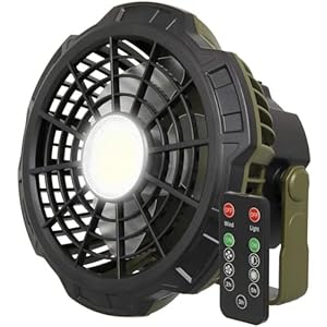 NGT XL 3-in-1 Rechargeable Bivvy Fan with LED Light & 2000mAh Powerbank USB Charging 3 Fan Speeds, 3 Light Modes, Remote Control 180° Rotation– Ideal for Carp Fishing Camping & Outdoor Use