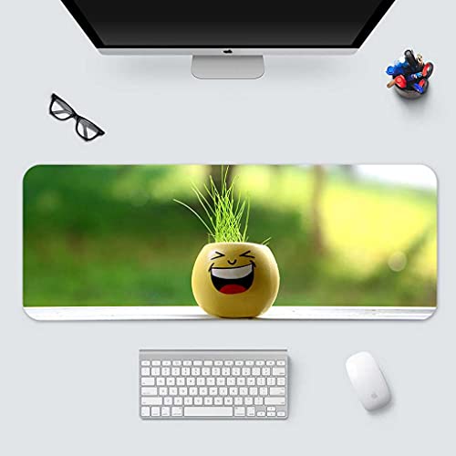 Tapis de souris gamer XXL 1000x500 mm pour un bureau gamer jaune