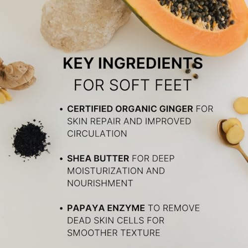 Organic Cleansing & Moisturizing Foot Masks - Exfoliate & Hydrate - Certified Organic Green Tea to Keep Feet Clean - Shea Butter to Deeply Moisturize the Skin - Made in Korea - 6 Pack - Image 6