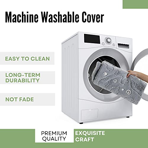 Memorecool Dinosaur Pillow Bed Floor Lounger For Kids, Only Cover, Glow In The Dark Kid Floor Pillow Lounger For Boys Toddlers Children, Cozy Soft Fold Out Lounger Seat Cover, Large Queen 26X88 Inch #TOP7