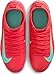 Nike Jr. Mercurial Superfly 10 Club Little/Big Kids' MG High-Top Soccer Cleats (FQ8318-800, Ember Glow/Aurora Green) Size 6