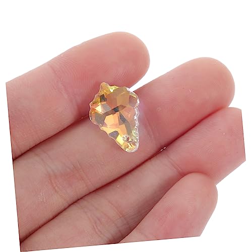 Exceart 14363779488116 24 Pcs Crystal Maple Leaf Pendant Lamp Lighting Drops Pendants Clear Crystal Pendant Hanging Crystals Prisms Suncatcher Diy Part Rainbow Maker Ornament Decor Locket Sun Visor Car thumb #2