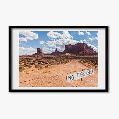 Cadre en bois moderne Tulup avec affiche de qualité supérieure Arizona 60x40 cm