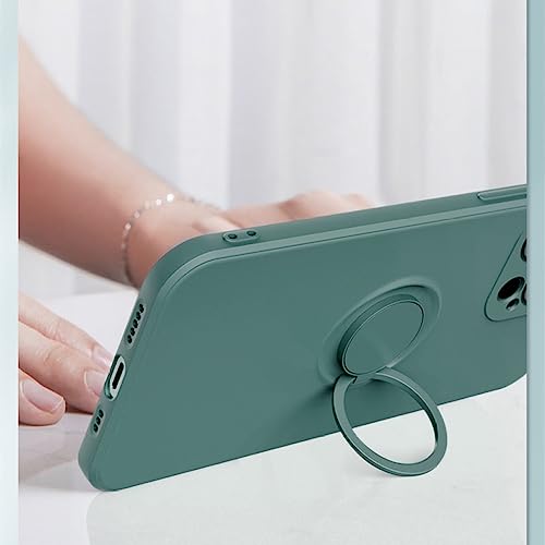 Coque silicone iPhone 12 Pro rose avec bague pour photos et vidéos