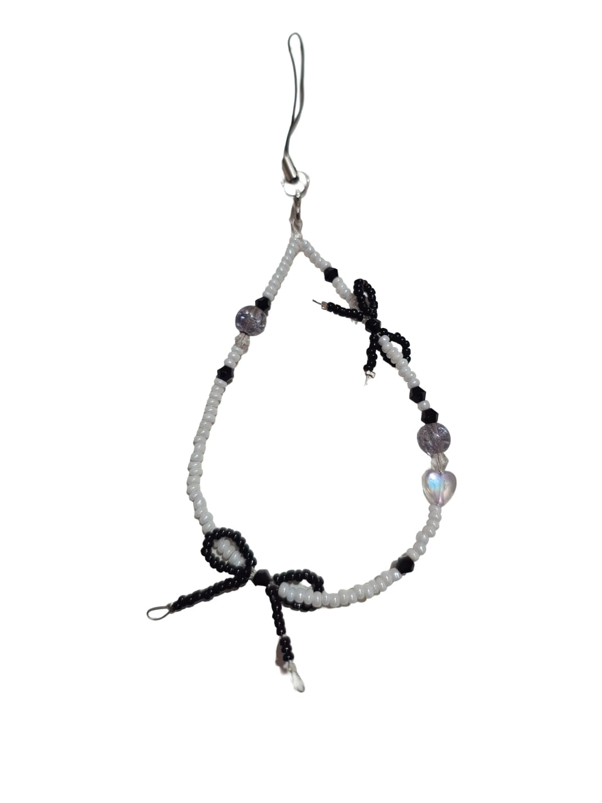 Pearl and Bead Double Bow Phone Charm for Mobile Accessory-image-39
