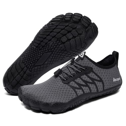 Image of Racqua Water Shoes Quick-Dry Swim Shoes Breathable Lightweight Beach Shoes Pool Barefoot Aqua for Women Men