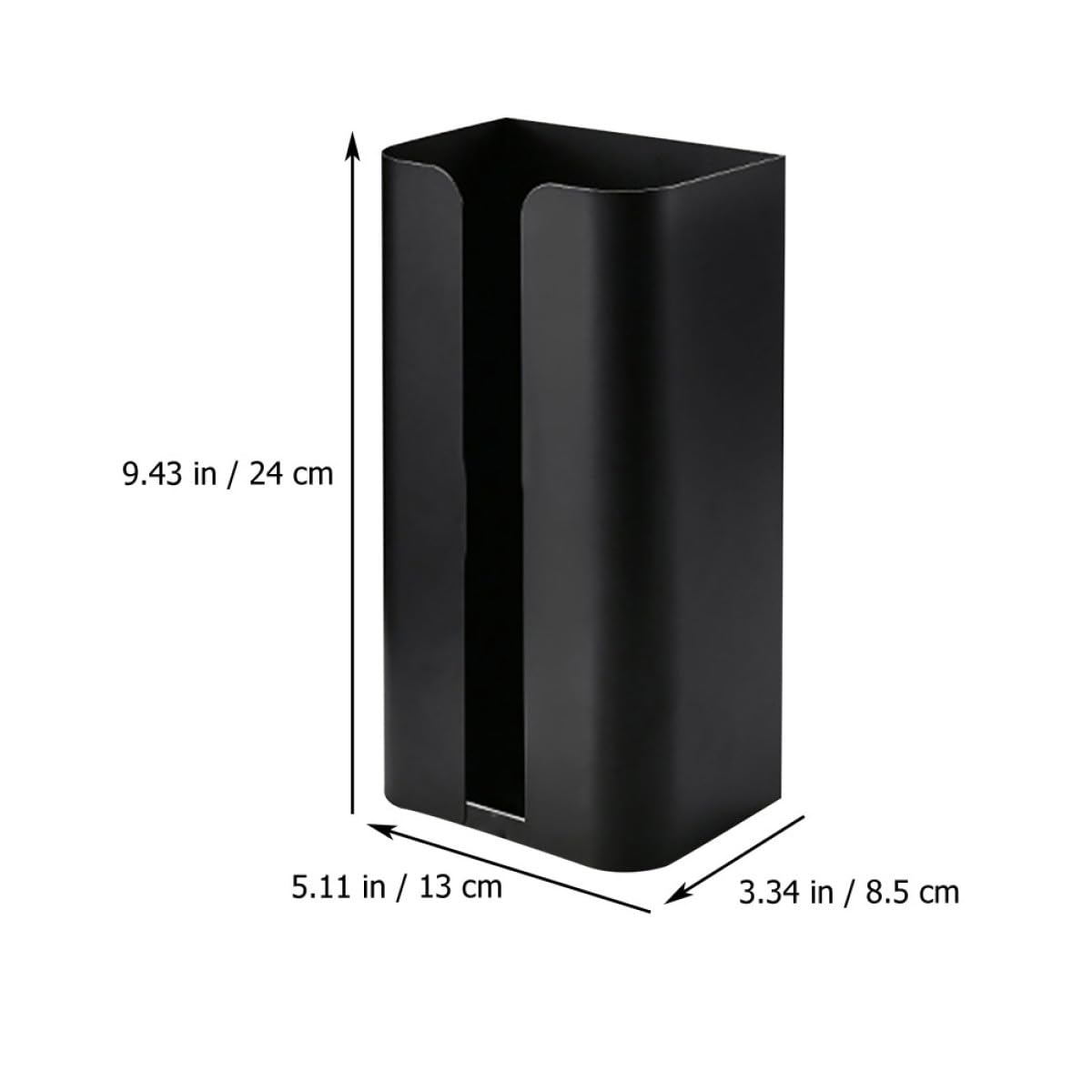 Magnetische Serviettenbox aus Edelstahl 304 ohne Bohren mit Glatten Kanten Aufbewahrungsbehälter für Taschentücher für Küche Bad und Wohnzimmer