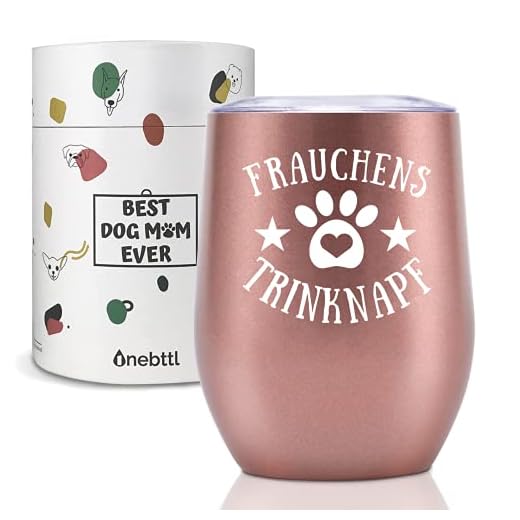 Hunde Mama | Hundeliebhaber Geschenke | isolierter Edelstahlbecher