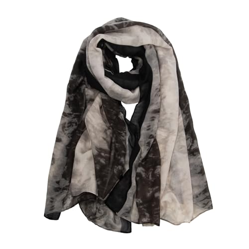 RIIQIICHY Elegant Floral Silk Scarf for Women