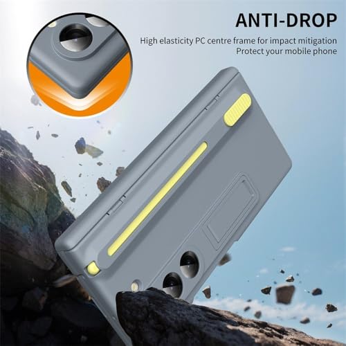 Coque à charnière magnétique et emplacement stylet pour Galaxy Z Fold 5