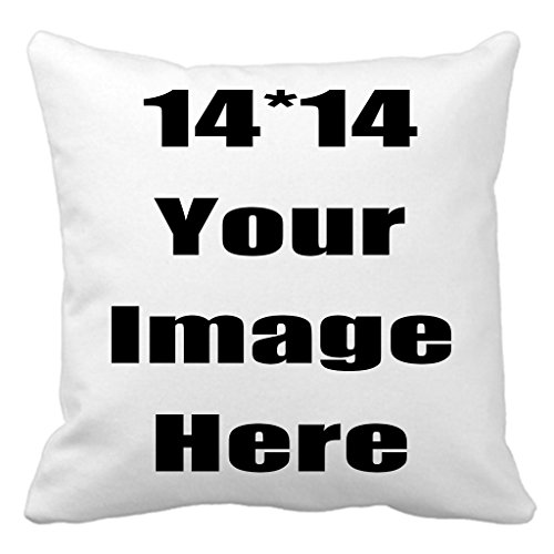 Shop&Three Custom Design Photos Or Text Outdoor/Indoor Throw Pillowcase,Personalized Pet Photo Pillow, Love Photo Throw Pillow,Wedding Keepsake Throw Pillow (14" X 14") #TOP3