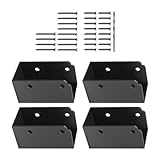 4 Staffe Per Pergole Connettori Rotaie Recinzione Scale In Metallo Supporto Ringhiera Esterna Hardware Connettori Pergolati Facili Da Installare