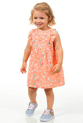 Vestido Poá Laranja Tink Bink