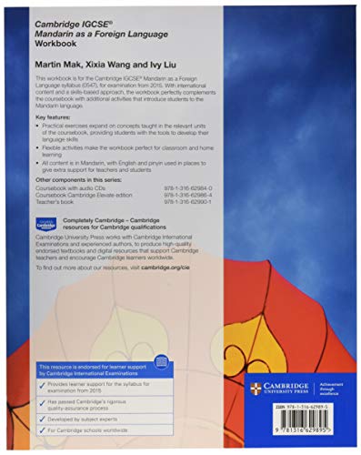 Cambridge IGCSE(r) Mandarin as a Foreign Language Workbook (Cambridge International IGCSE) (Chinese Edition) - Image 2