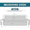 Turquoize 100% Waterproof Sofa Covers Couch Cover Sofa Cover for Dogs Couch Protector Triple Non-Slip Sofa Slipcover for 3 Cushion Couch Furniture Protector for Pets, Kids,Dog (Sofa 70, Ivory)
