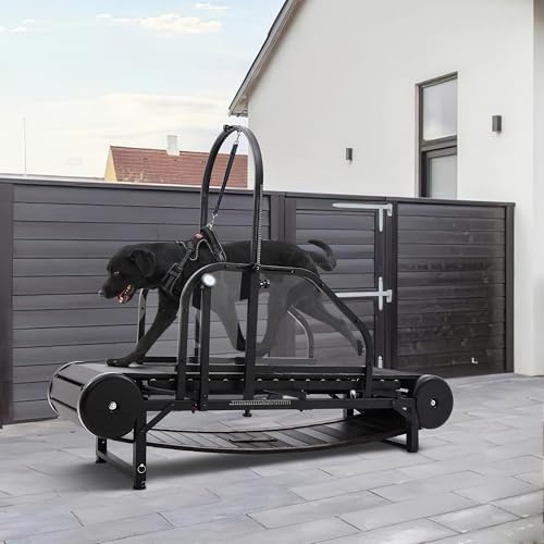 Dog Treadmill for Medium Dogs & Large Dogs,Dog Slatmill for Indoor & Outdoor & Healthy,Dog Running Machine with Timer,Dog Treadmill for Dogs up to 350 lbs