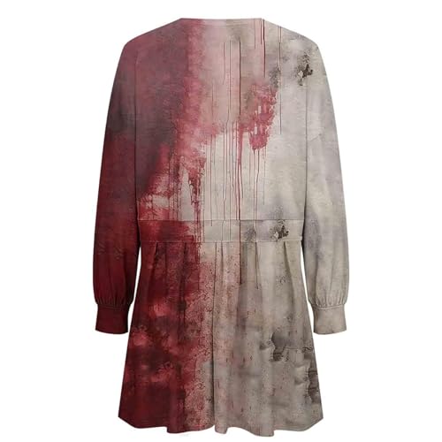 Robe à capuche imprimé main avec jupe plissée asymétrique chic