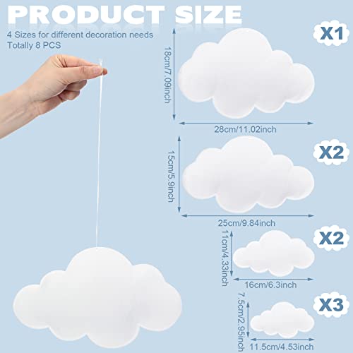 Classroom 3D Cloud Decoration Hanging for Ceiling Party Decorations
