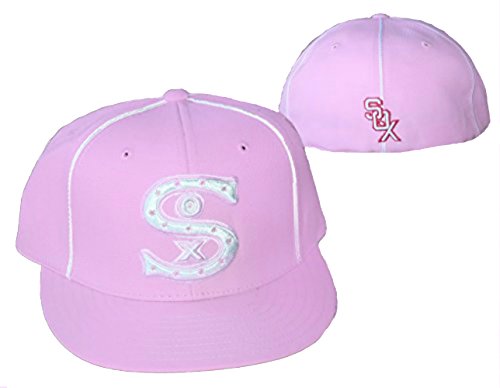 Chicago White Sox Pink Caddy Fitted Size 7 5/8 Hat Cap - Pink