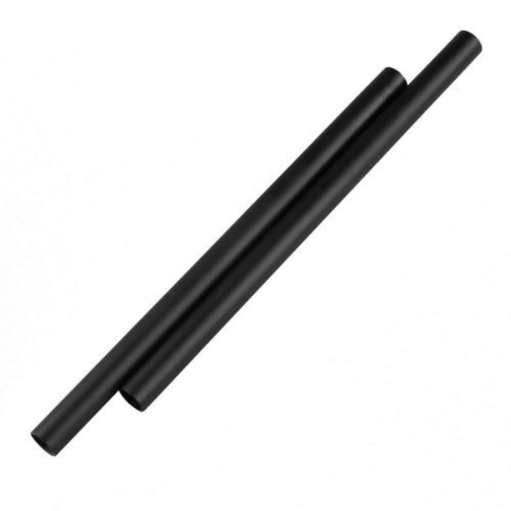 15mm Rods Aluminum Alloy 15 cm 6 inch Long for Rig Mattebox Follow Focus 15mm Rod System (2X 150mm Long 15mm Rods)
