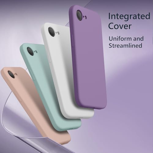 Image of FireNova Magnetic for iPhone 17e Case /iPhone 16e Case, Compatible with MagSafe, [Silicone Camera Protection] Microfiber Lining Phone Case, 6.1 inch, Light Purple