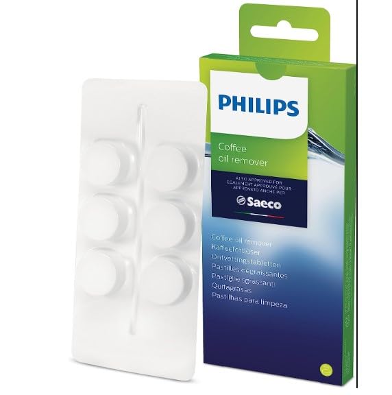 Recamania Pastillas Quita grasas Para Cafeteras Saeco Original CA6704/10 Pack de 6