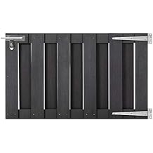 SKM Garden Gate WPC 39.4"x23.6" Gray