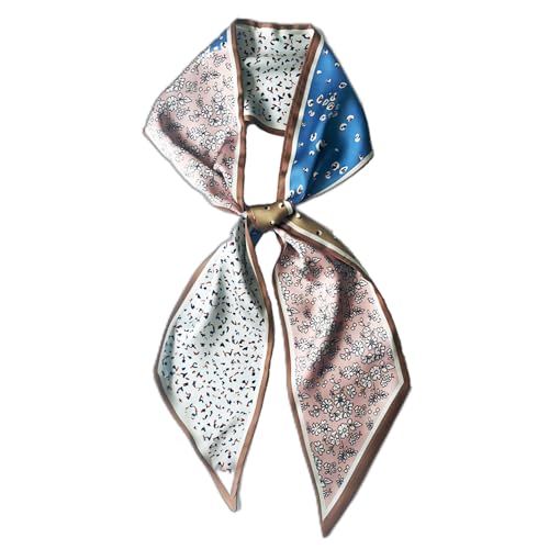 Silk Head Scarf for Hair Fashion Headwrap for Women Lightweight Neck Tie