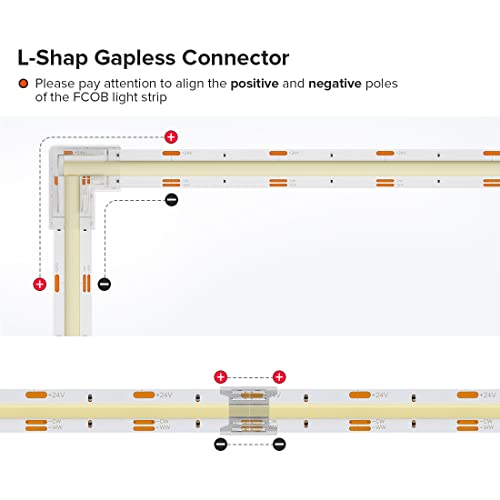 Tira LED COB CCT 32.8FT 640LED/m BTF-LIGHTING miniatura 7
