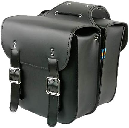 SENQI Retro Bicycle Rack Bag Leather Rear Rack Bike Bags Robust Rear Seatpost Bag for Retro Bicycle Saddle Rack Accessories(Black)