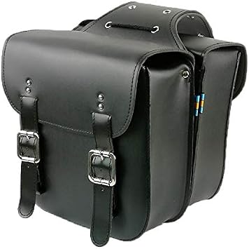 SENQI Retro Bicycle Rack Bag Leather Rear Rack Bike Bags Robust Rear Seatpost Bag for Retro Bicycle Saddle Rack AccessoriesBlack
