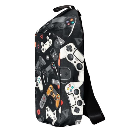 Sac à dos à bandoulière pour console de jeu multicolore de 36cm - 3