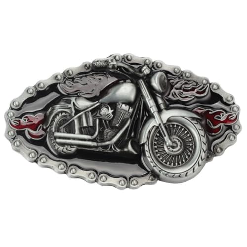 Hebilla para cinturón de moto para hombre, estilo punk, estilo vaquero, estilo occidental, para hombre