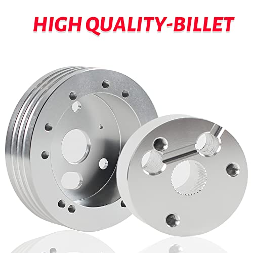 Image of 5 & 6 Hole Billet Steering Wheel Hub Adapter Silver