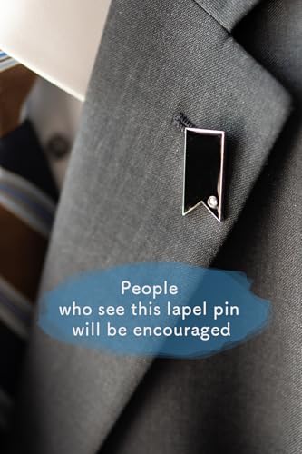 Image of Awareness Ribbon Lapel Pin Ribbon Support Colors Brooch Pin Badges