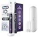 Oral-B iO 8 - Pack De 2 Cepillos De Dientes Eléctricos, 2 Mangos Morado Y Negro con Tecnología Magnética De Braun, 2 Cabezales De Recambio, 1 Estuche De Viaje Premium, Pantalla a Color